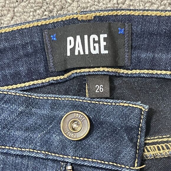 Paige Womens Jeans Size 26 Blue Hoxton Ankle Denim Flawed - Picture 6 of 16
